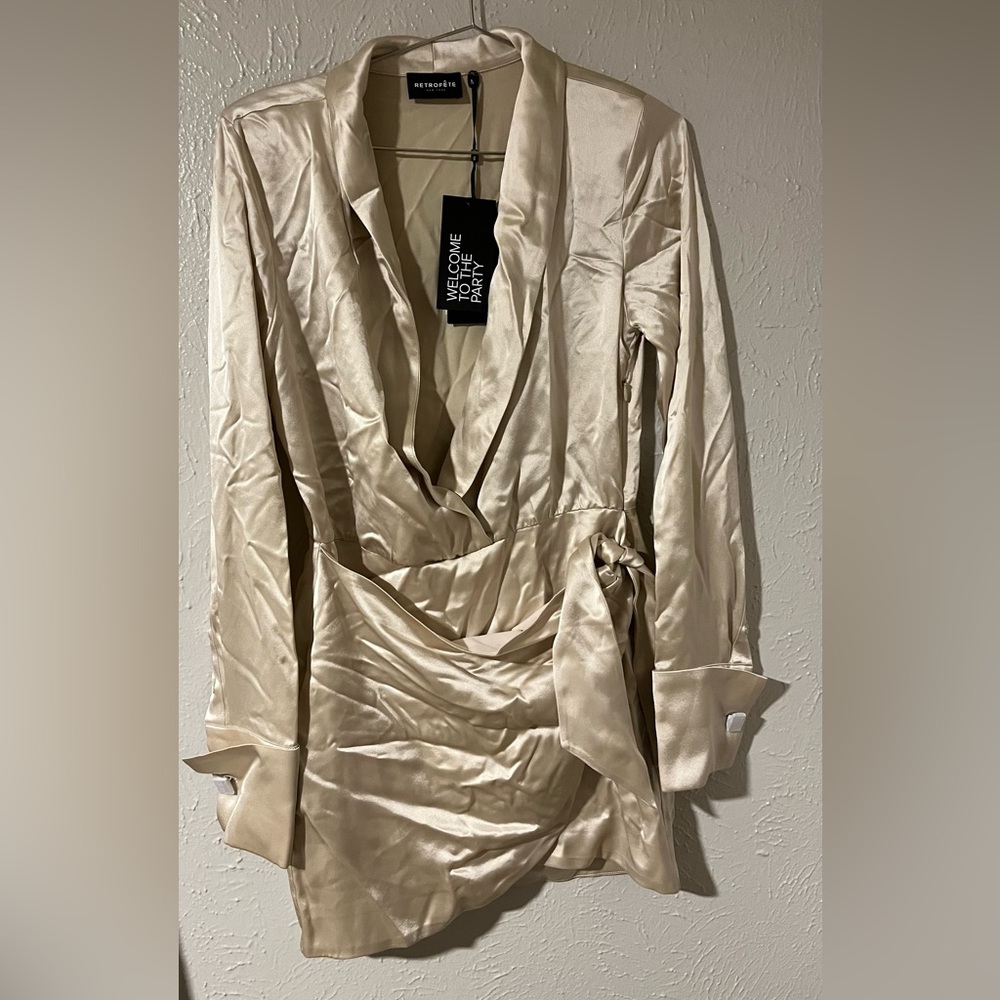 Retrofete Hailey Dress in champagne